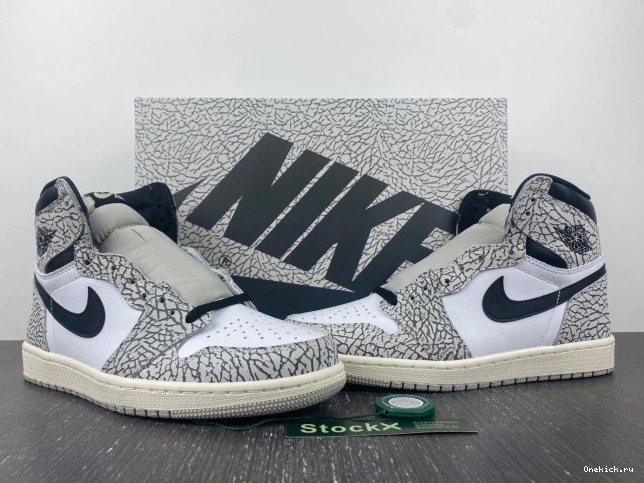One Kick White DZ5485-052 Cement High OG Air 1 Jordan 0722